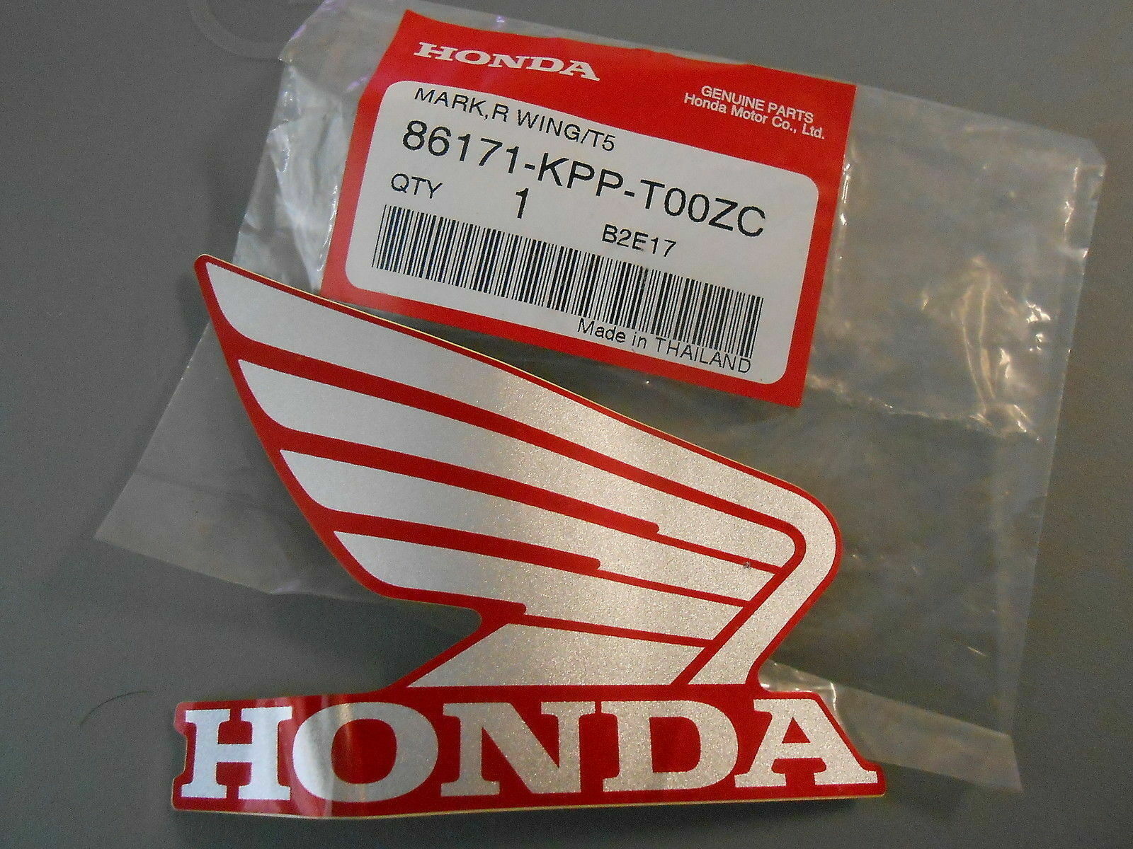 NOS 2011-2012 Honda CBR250R Emblem Decal 86171-KMP-T00ZC | eBay