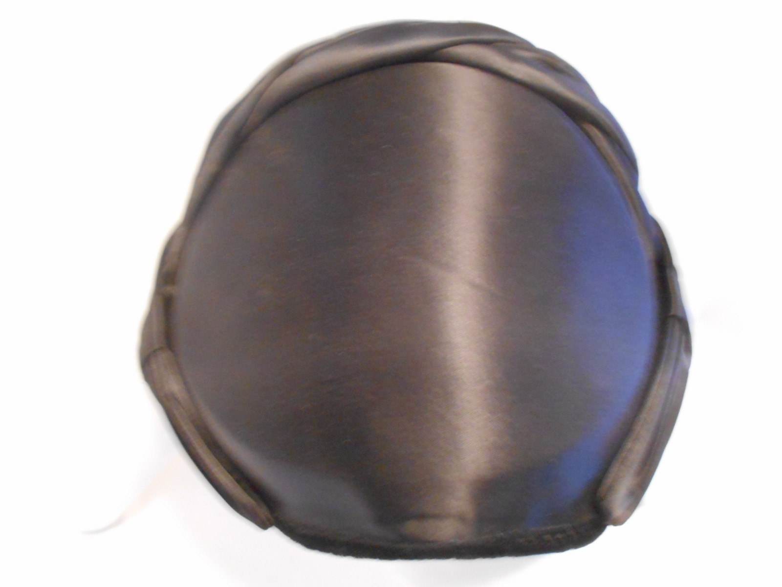 Hat, Vintage, Juliette Cap, Black Satin with Velvet Trim