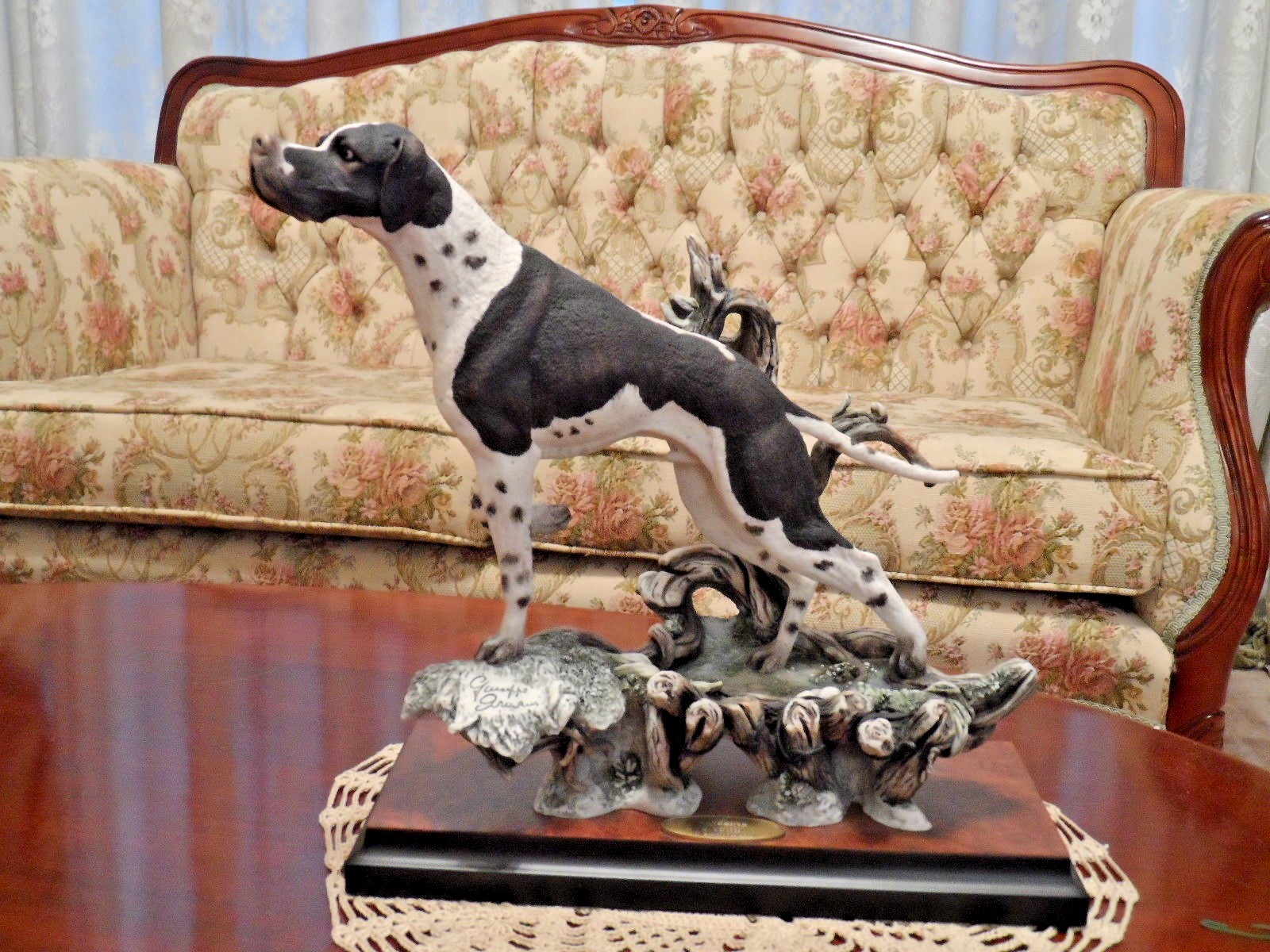 置物 g. Armani Giuseppe Armani DOG CHILDREN Boy With Dog Armani - Etsy