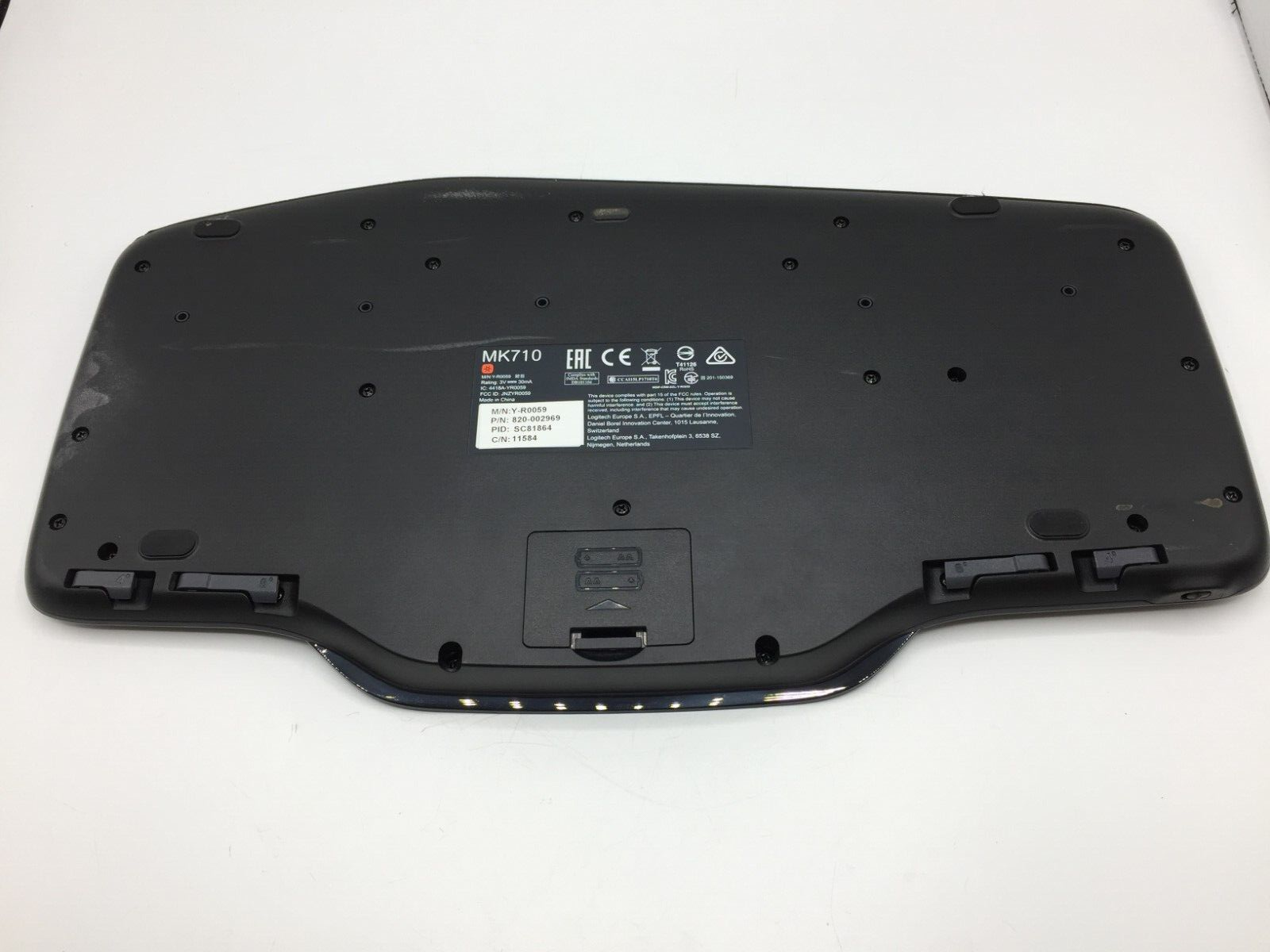 LOT of 5 Logitech MK700/MK710 Wireless Ergonomic Keyboard No USB Receiver/Dongle