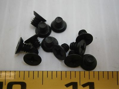 6-32 3/16'' L Phillips flat undercut stainless steel black oxide lot of 50 #1083