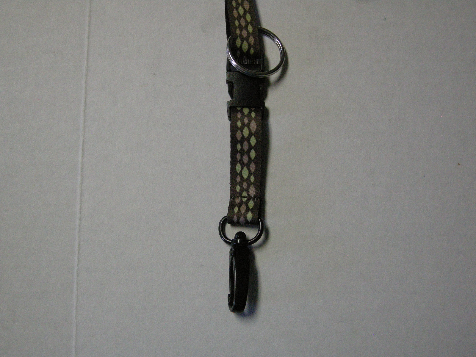 Lanyard, Boojee Ribbon, Diamond Design in Brown & Green, 18