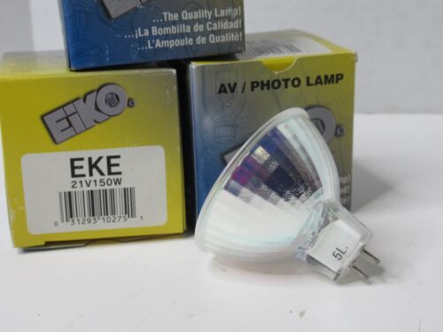 (NEW - Lot of 3) EIKO EKE 21V 150W AV/Photo Lamp Bulb