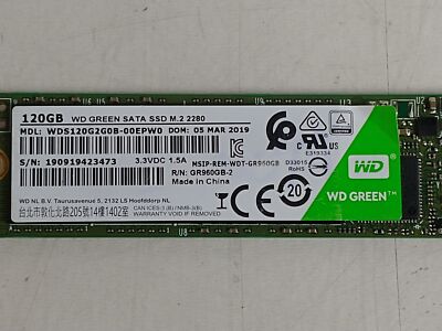 Western Digital WD Green WDS120G2G0B 120 GB M.2 80mm Solid State Drive