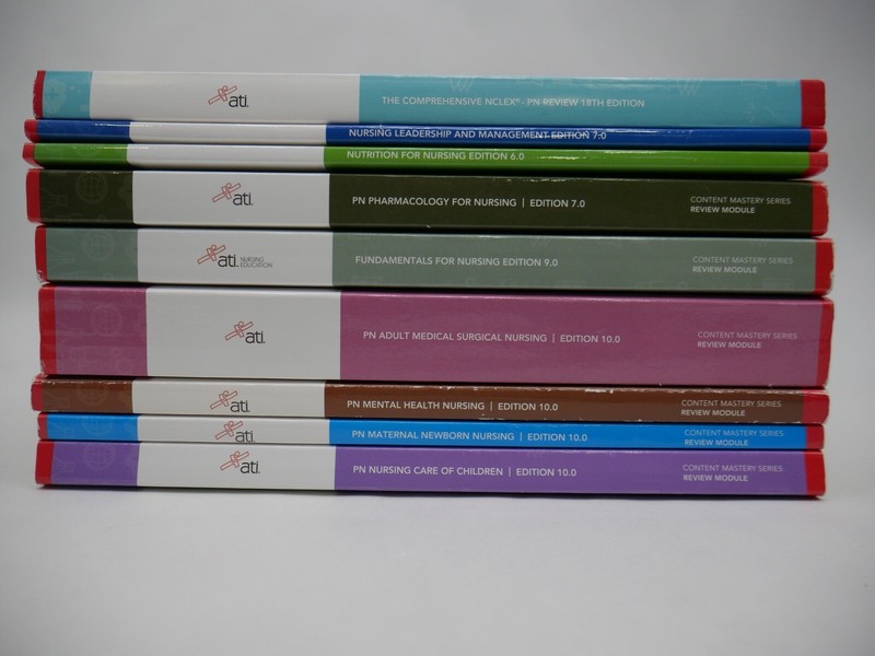 ATI Nursing Comprehensive NCLEX PN Review 18th &amp; Set of 8 Content