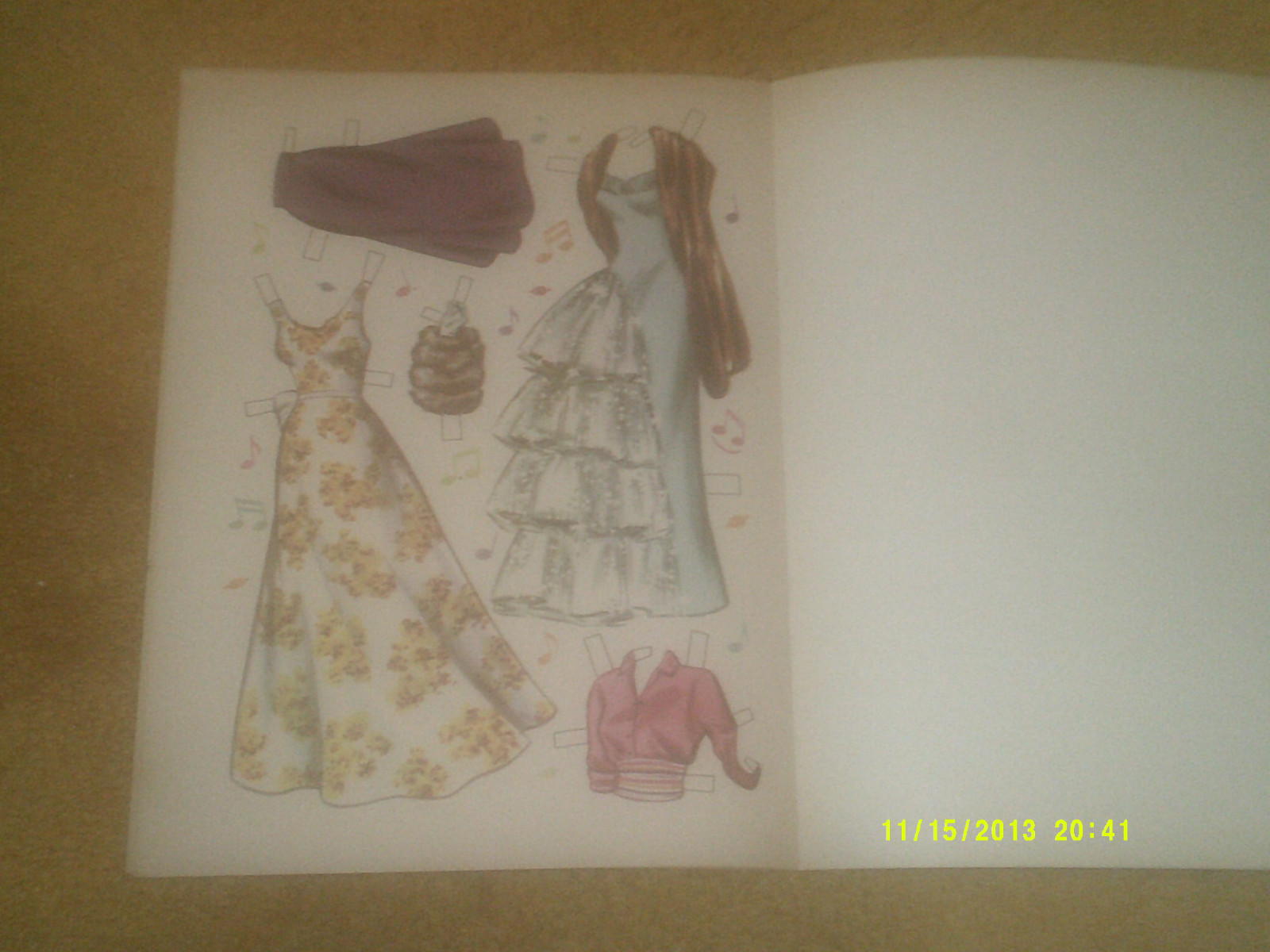 PATTI PAGE ORIGINAL '58 Paper Doll Book (4 pp.--clothes,back cover has 