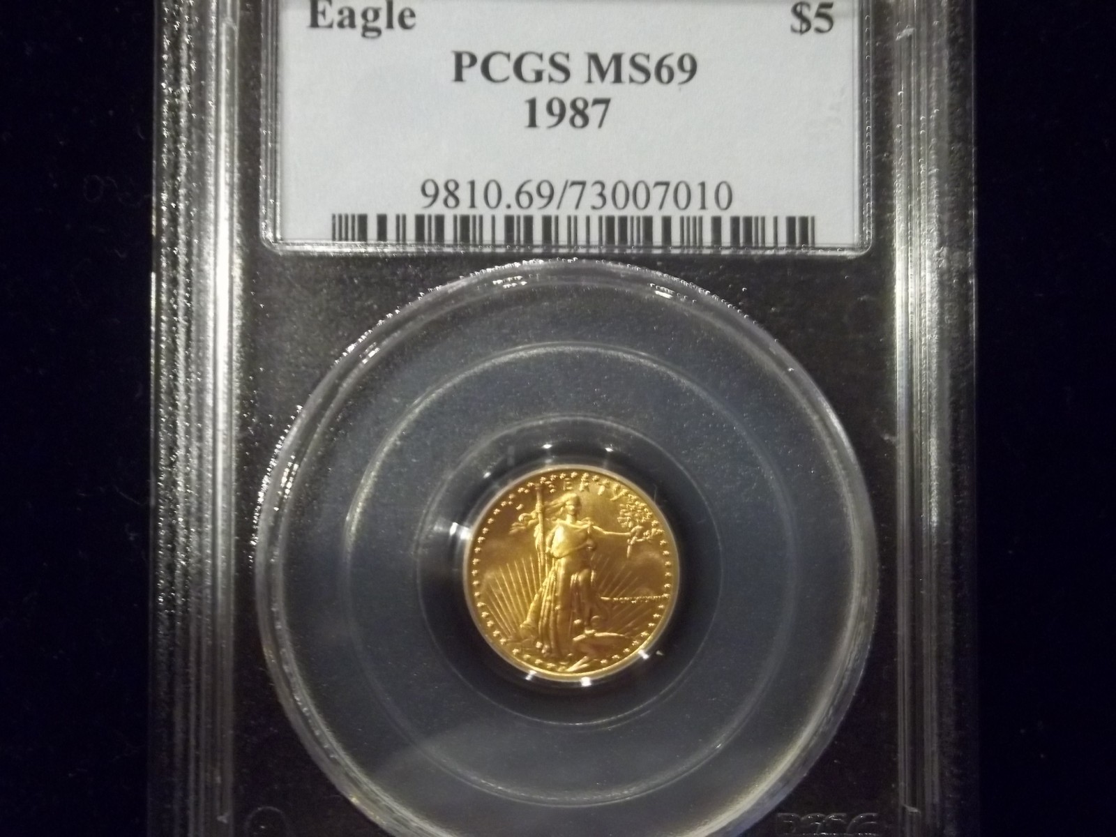 1986 - 1991 $5 American Gold Eagle 1/10 oz PCGS MS69 ROMAN NUMERAL SET