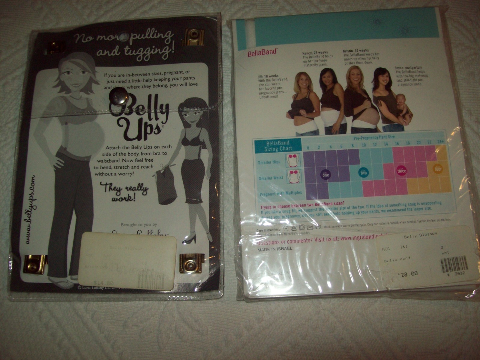 New White Ingrid & Isabel Maternity BellaBand  Size Two  10-14 +  One Belly Ups