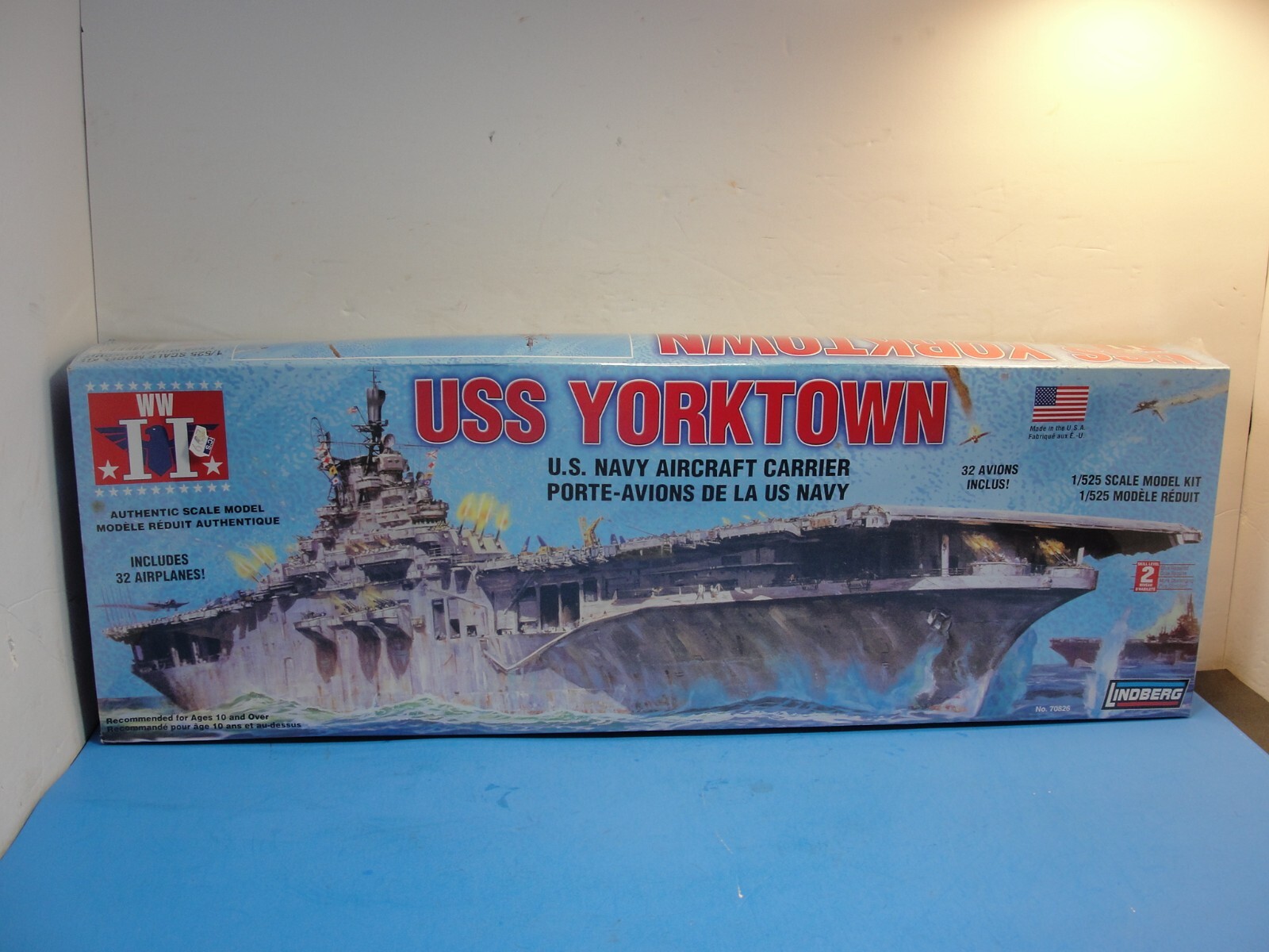 Lindberg USS Yorktown Navy Aircraft Carrier Kit #70826 1:525