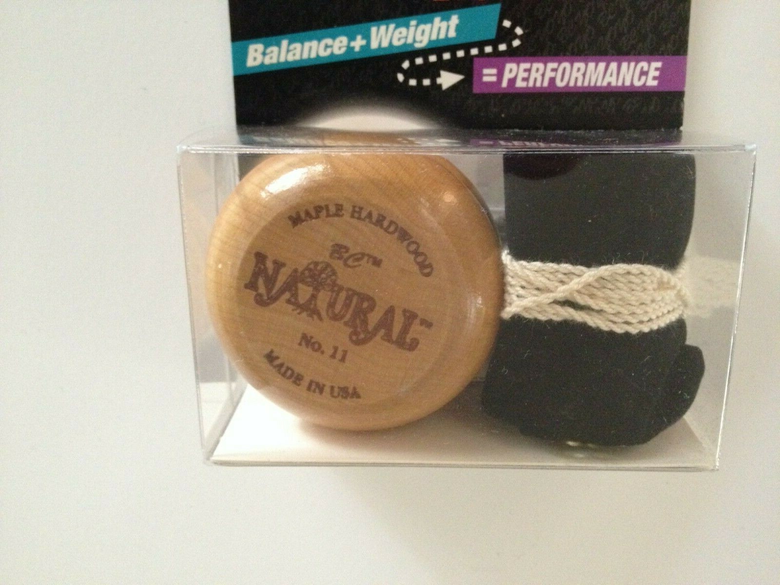 B.C. NATURAL #-11 YO YO WITH BLACK VELVET BAG&EXTRA STRING NEW IN BOX SEE PICKS