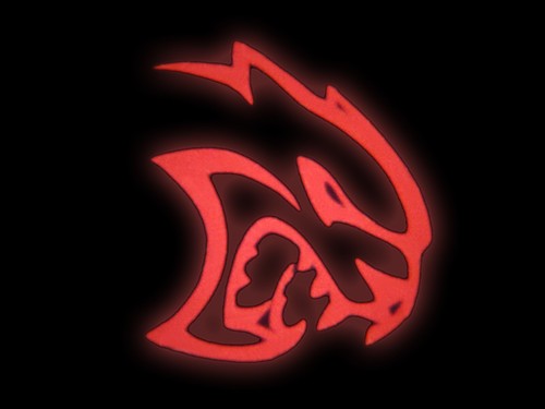 2x Hellcat Red LED Door Ghost Logo 