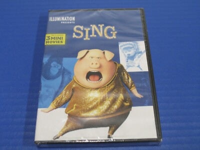 SEALED: Illumination Presents SING 3 Mini Movies (DVD 2016) Kids Family Movie