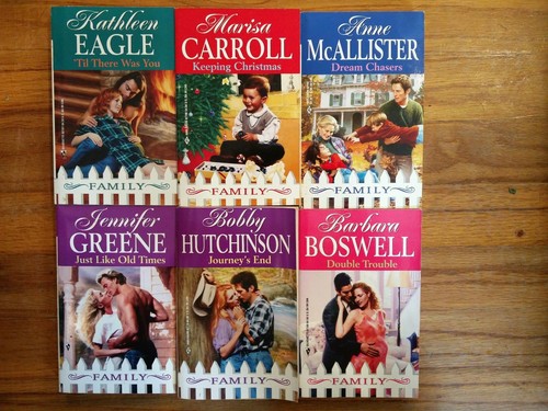 Lot of 14 Harlequin Family paperbacks, Bobby, Jennifer, Barbara,Pat,Renee,Laurie