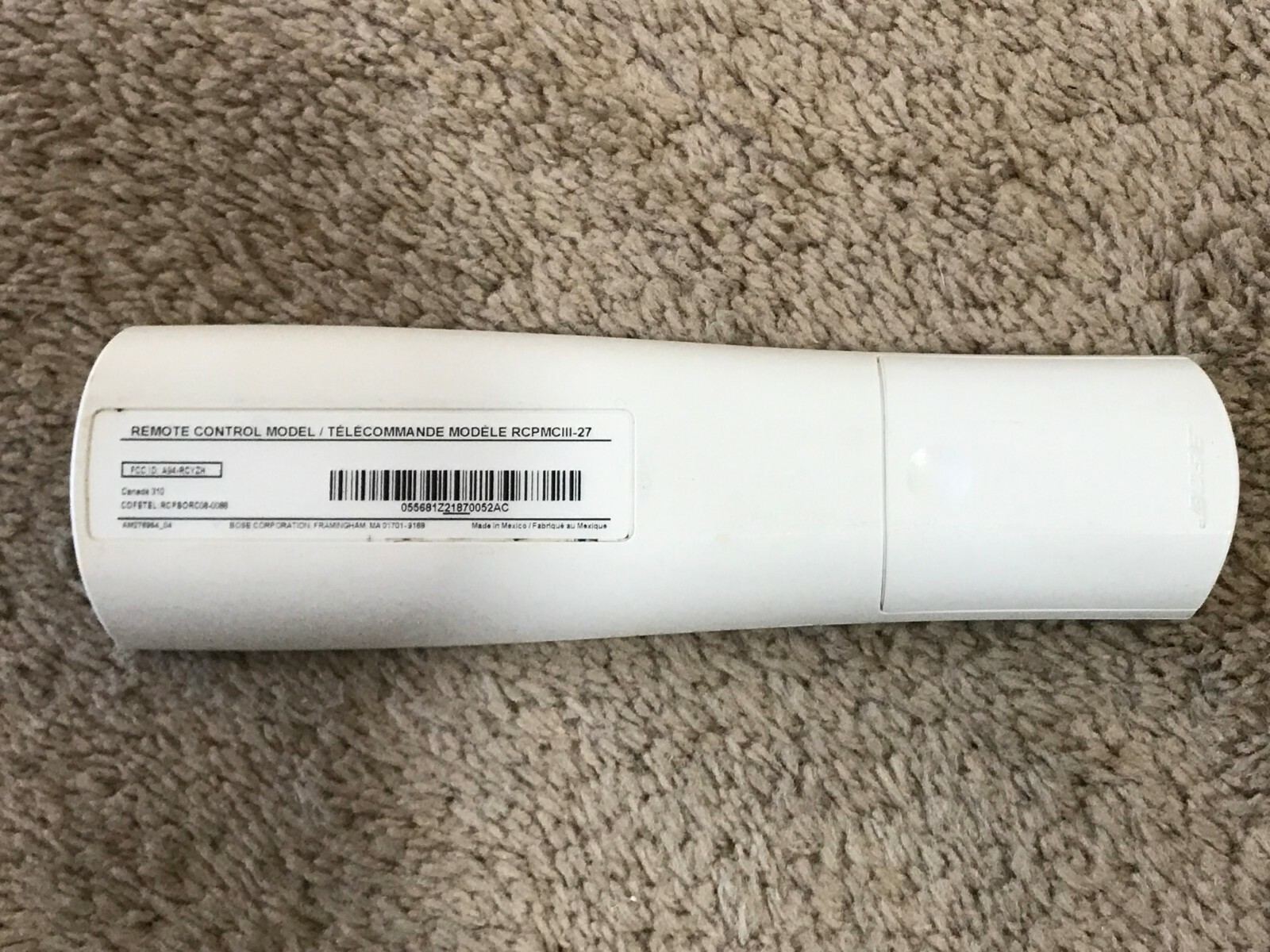BOSE PERSONAL MUSIC CENTER III REMOTE-PMCIII Lifestyle V35, V25 135 RCPCMIII-27
