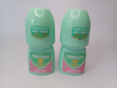 2 x Mitchum Women Roll-On Antiperspirant Deodorant Triple Odor Defense 1.7 oz