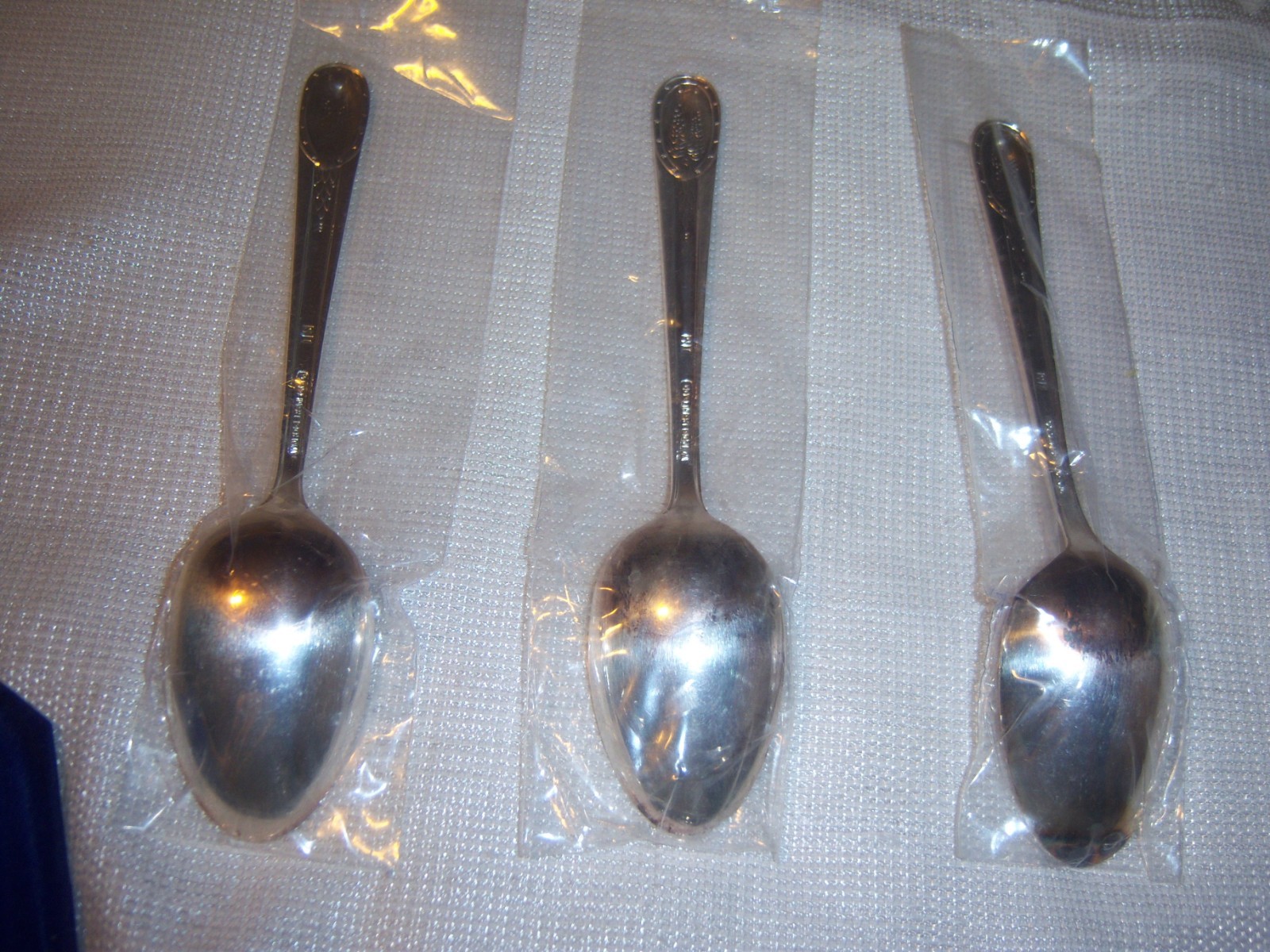 Lot 3 Wm Rogers Mfg Co Silverplate President Spoons Washington, Jefferson, Adams