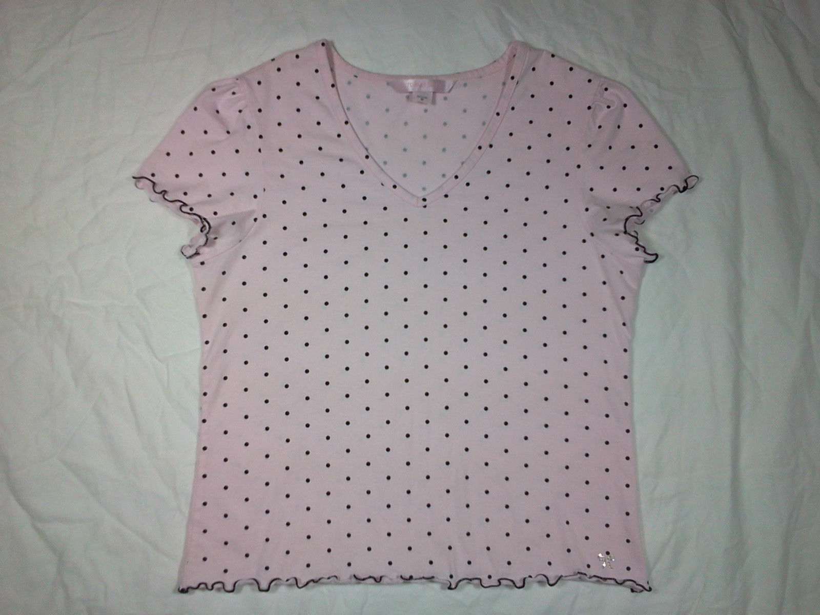 Polka Dot Regular Size Tops for Women
