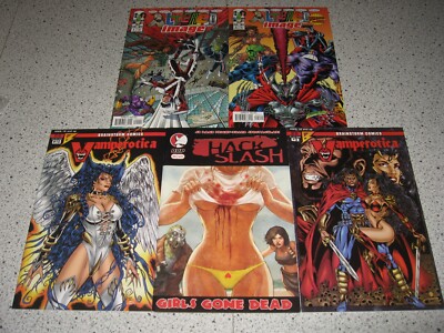 Sexy Superhero Comic Book Collection Lot Vamperotica Hack Slash Girls Witchblade