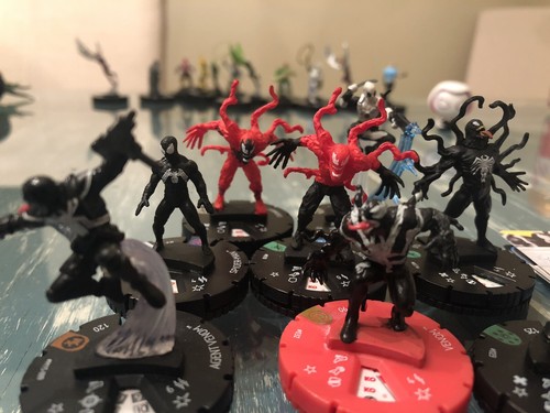 Marvel Heroclix Venom Carnage Symbiote 8 Figure Lot #032 See Description