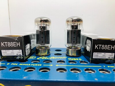 Closely Matched Pair Electro-Harmonix KT88 6550 NOS NIB Same Date Tested Tube