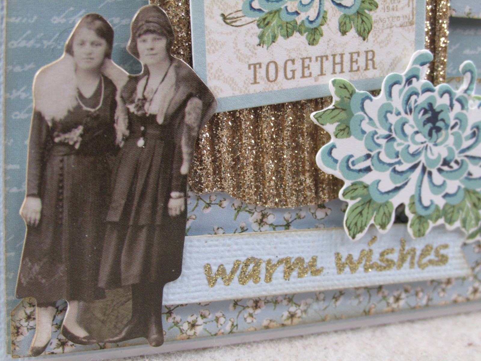 Handmade Greeting Card Birthday 3-D A2 Card w/Envelope Vintage Ladies Special