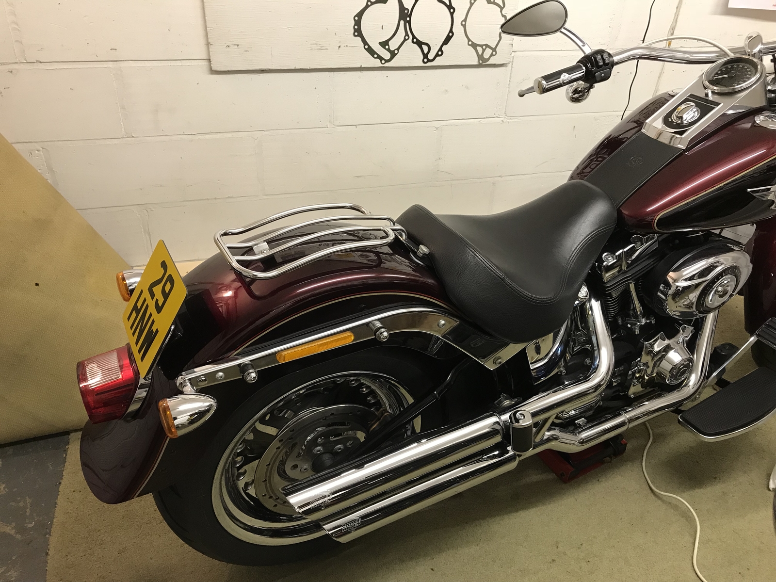 Motherwell 7" Solo Luggage Rack Softail (Chrome) MWL17509 eBay