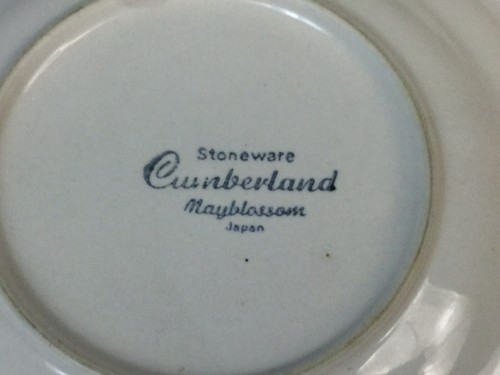 Cumberland Mayblossom Stoneware - Saucer - 6 1/8