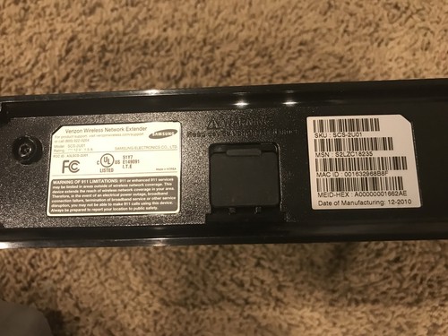 Network Extender 3G Signal Booster Samsung SCS-2U01 for Verizon Wireless Network