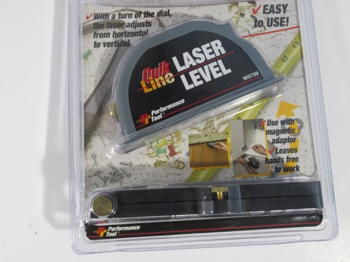 Performance Tool Qui Line Laser Level Magnetic Base New Sealed G1