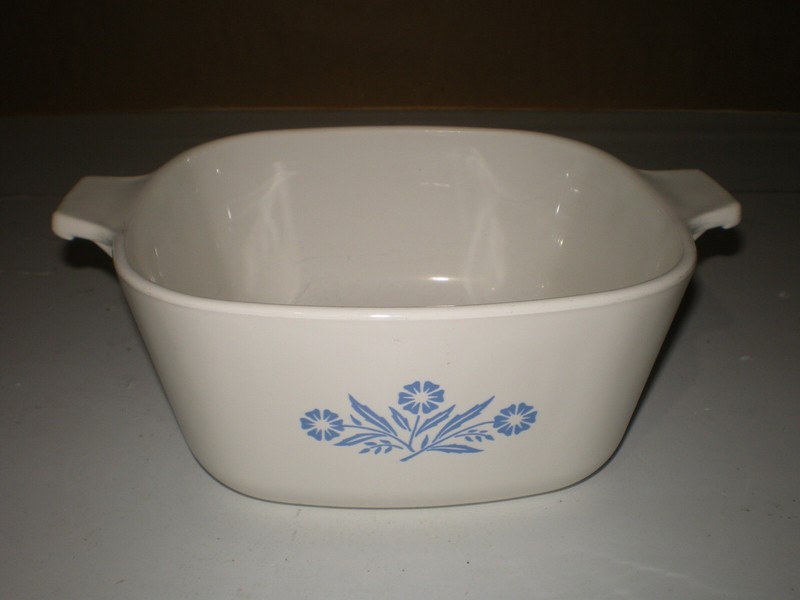 Vtg 1960 61 Corning Ware Pyroceram Blue Cornflower 1.5 Qt