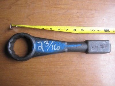 (1) Wright Tool 2-3/16 straight Slugging striking hammer slogging spanner Wrench