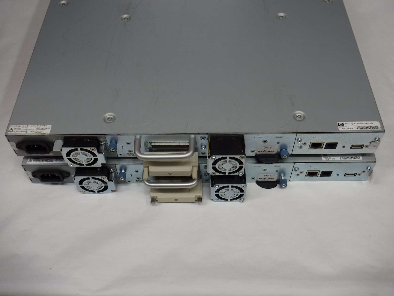 Lot of 2 HP StorageWorks 1/8 G2 Tape Autoloader with LTO-4 tape drives