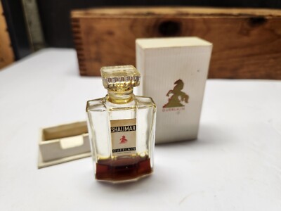 VINTAGE SHALIMAR GUERLAIN PERFUME W BOX 20% FULL