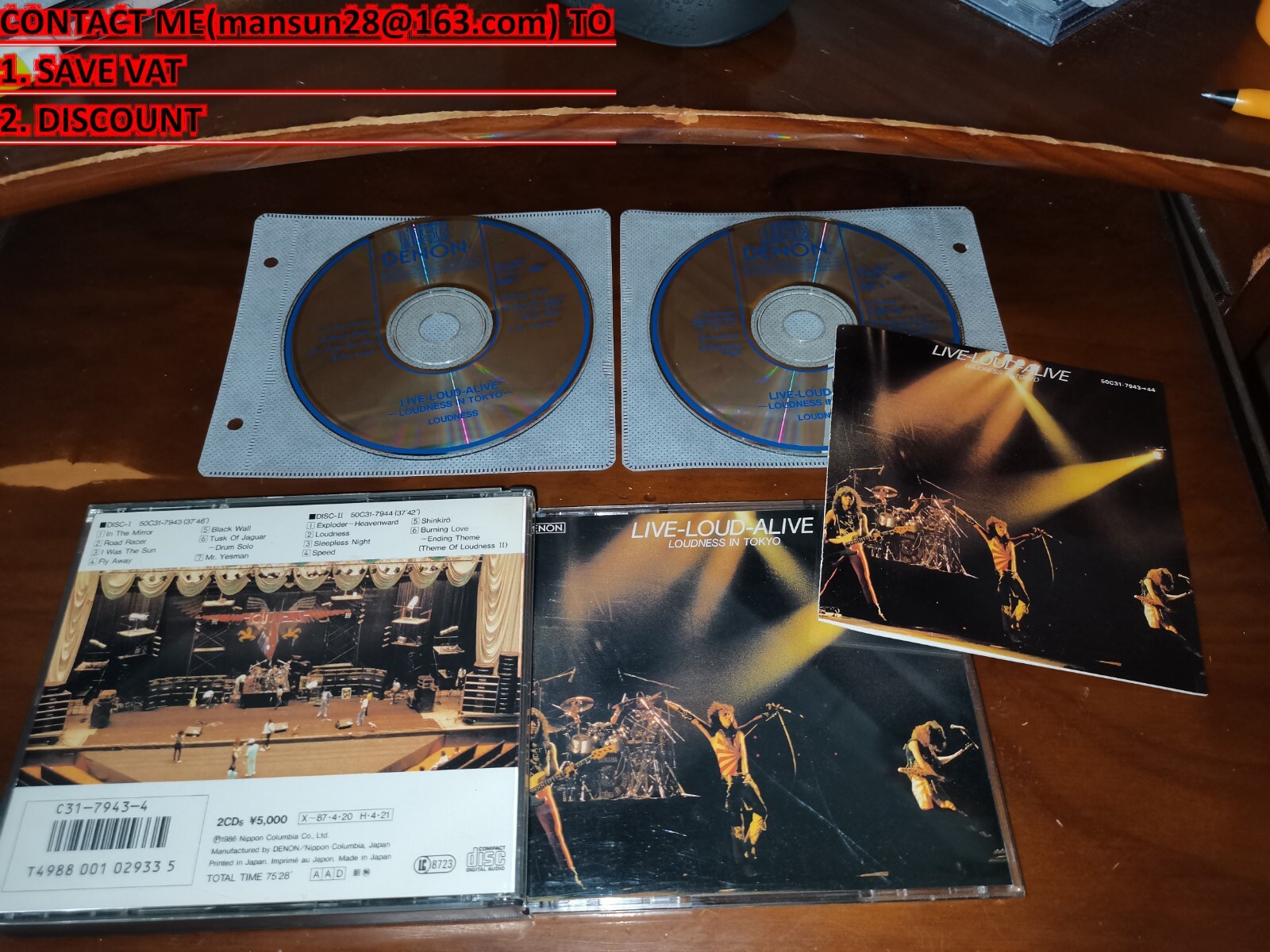 Loudness / Live-Loud-Alive JAPAN 2CDBOX 50C31-7943/44 1ST