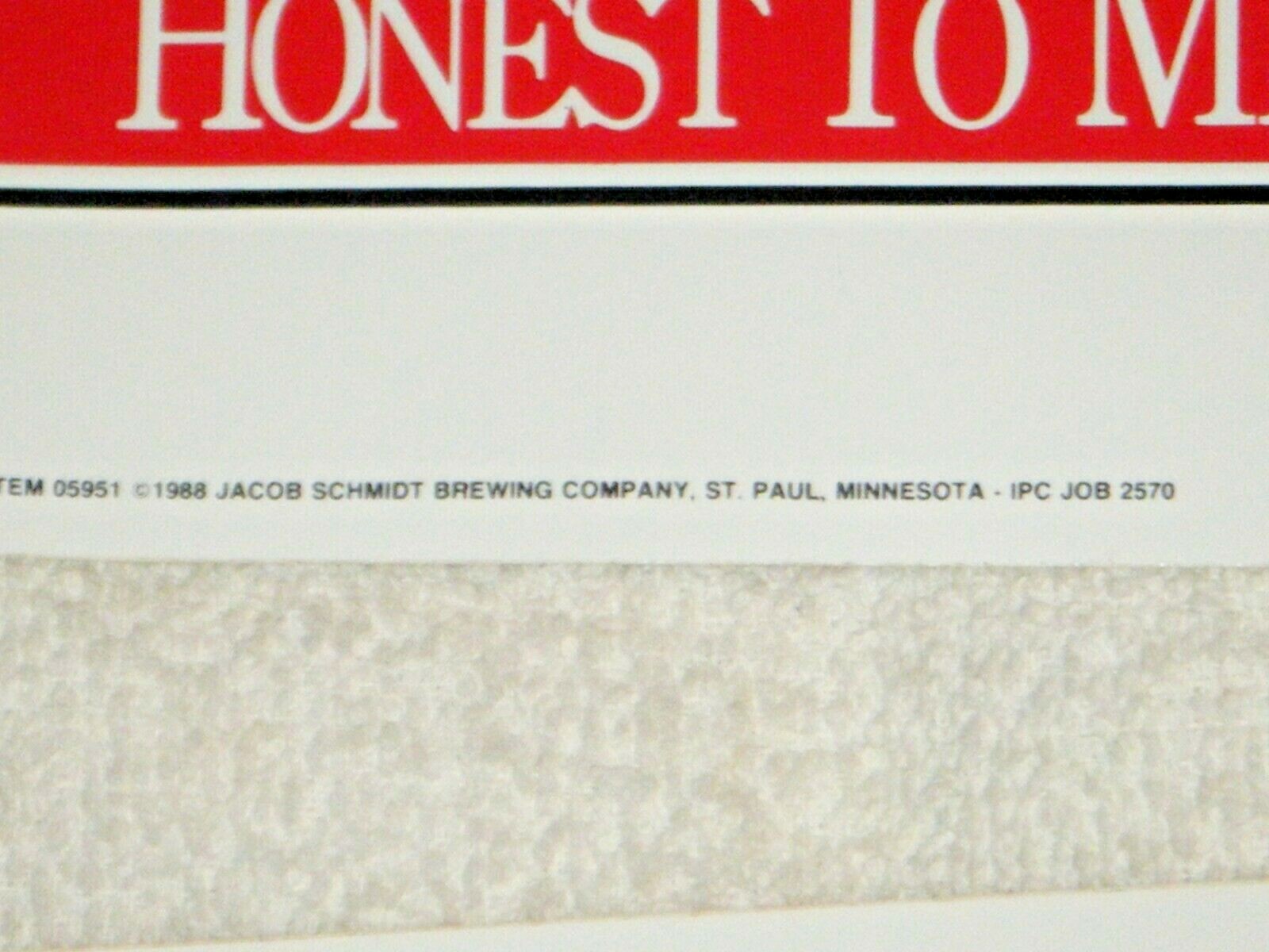 2 Schmidt Beer bumper stickers/decals 1988 vinyl