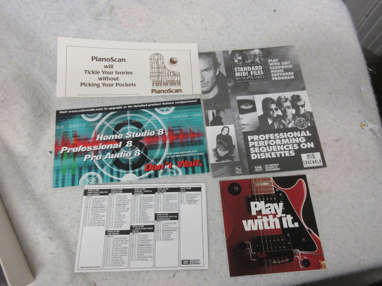 Cakewalk Home studio Verion 3.0 big box Twelve tone systems Vintage