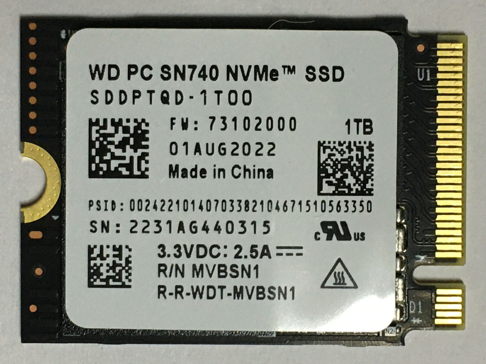 内蔵型SSD WD PC SN740 M.2 2230 SSD 1TB NVMe PCIe Amazon.com: SN740 m.2 2230 SSD 2TB NVMe PCIe for Steam Deck