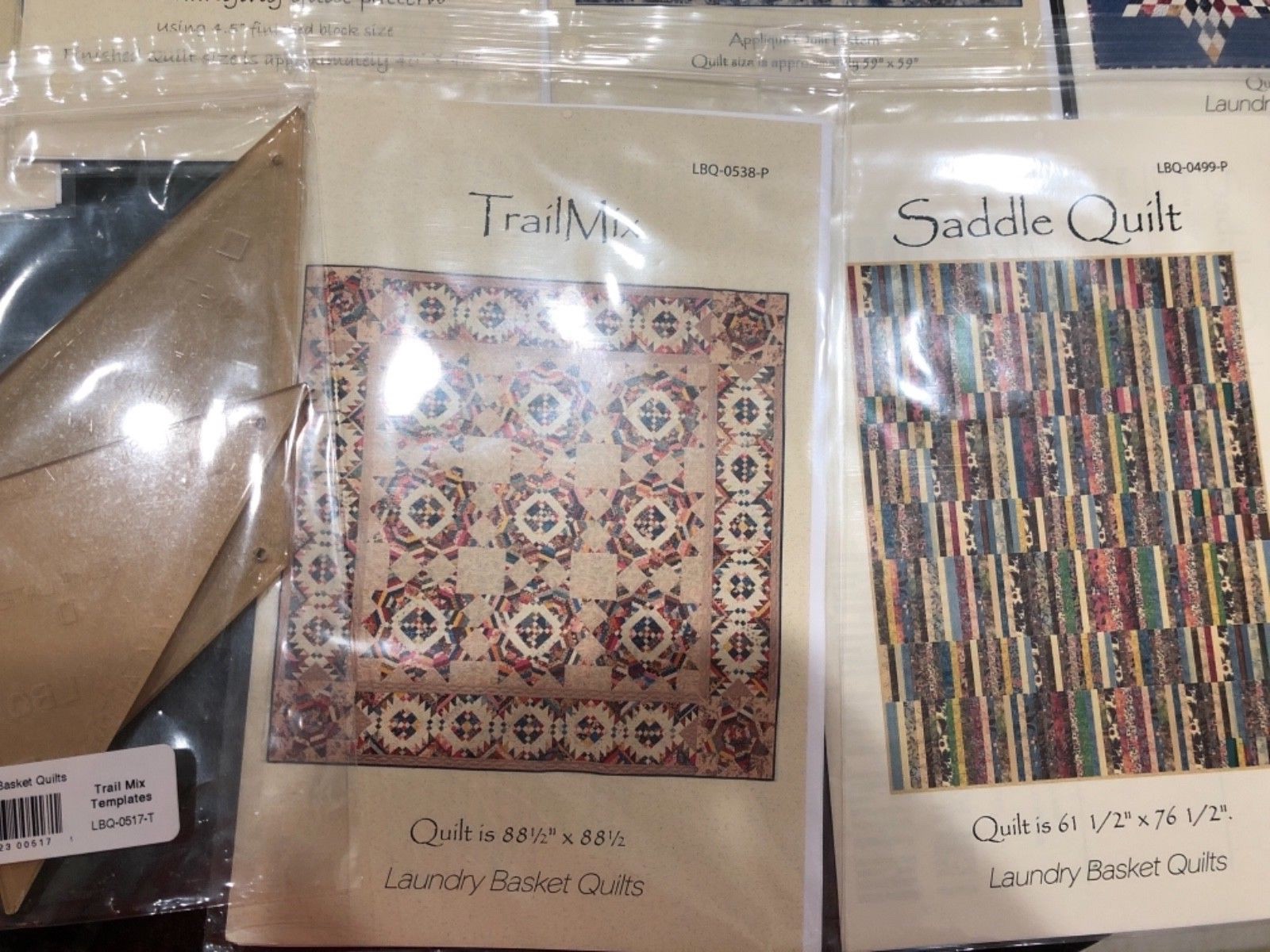 QUILT PATTERNS LOT 6 LAUNDRY BASKET QUILTS NEW