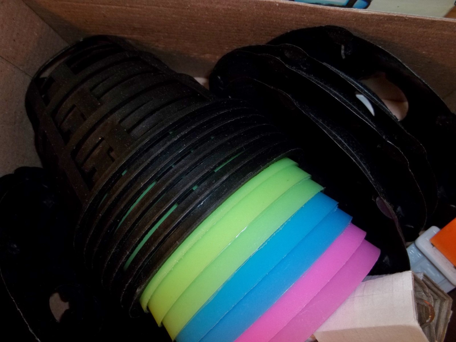 Vtg Unused 7 Patio Party Coach Lights Retro Lantern Camper String In Box