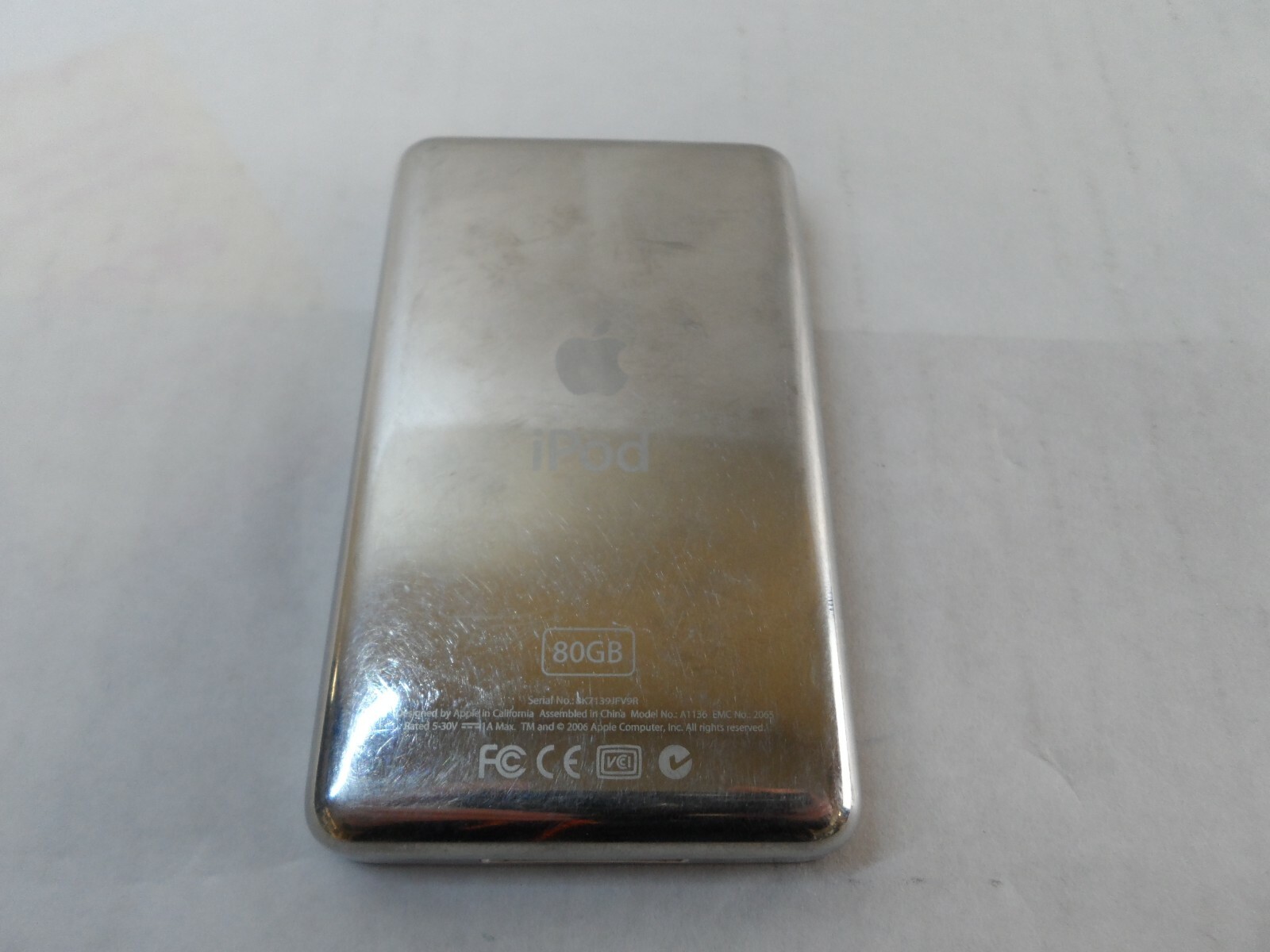 Apple Ipod Classic 5th Gen (A1136) 80gb Black Tested Used Fast Shipping