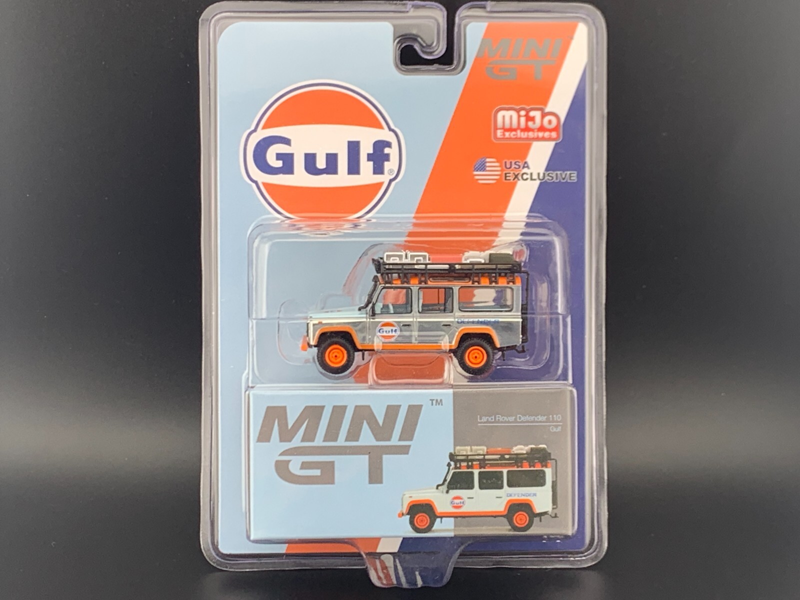 Mini GT Land Rover Defender 110 Gulf MGT00156 1/64 CHASE | eBay
