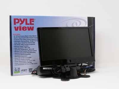 Pyle PLHRQD9B 9-Inch Quad TFT/LCD Video Monitor
