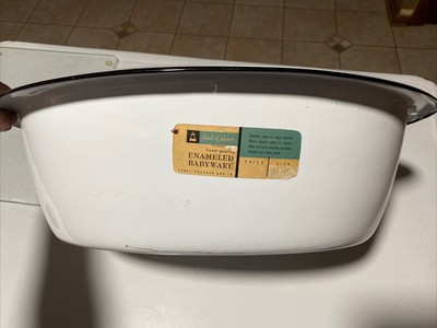 enamel baby tub