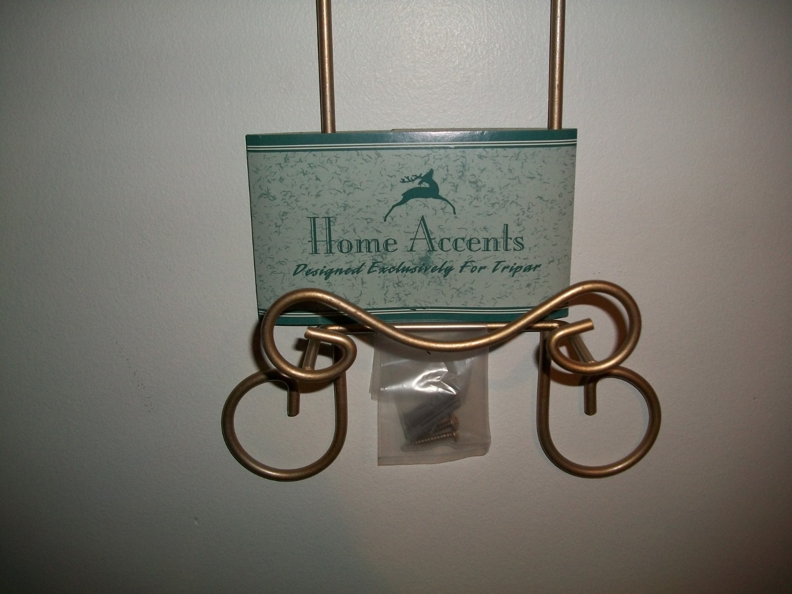 Home Accents 1 Tier Metal Rack or Easel  Frosted Gold 55101 Plate or Book Stand