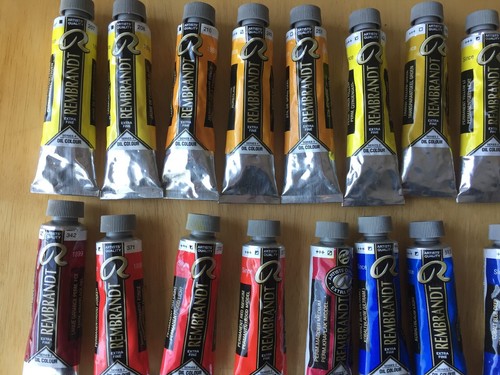 Lot Of 41 Rembrandt Oil Colour Paint 40ml Series 2-3-4-5