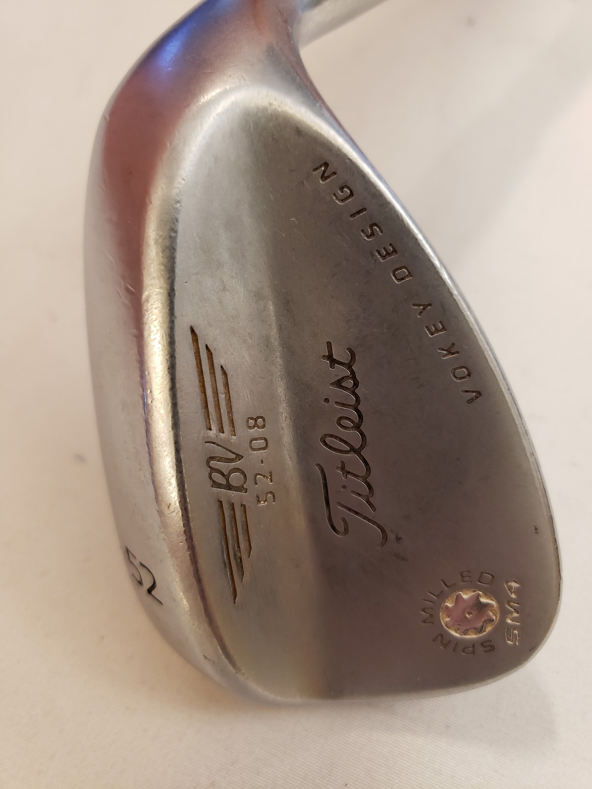 Used Titleist Vokey SM4 - 52.08 Gap Wedge 52* Spin Milled - Satin Chrome - RH