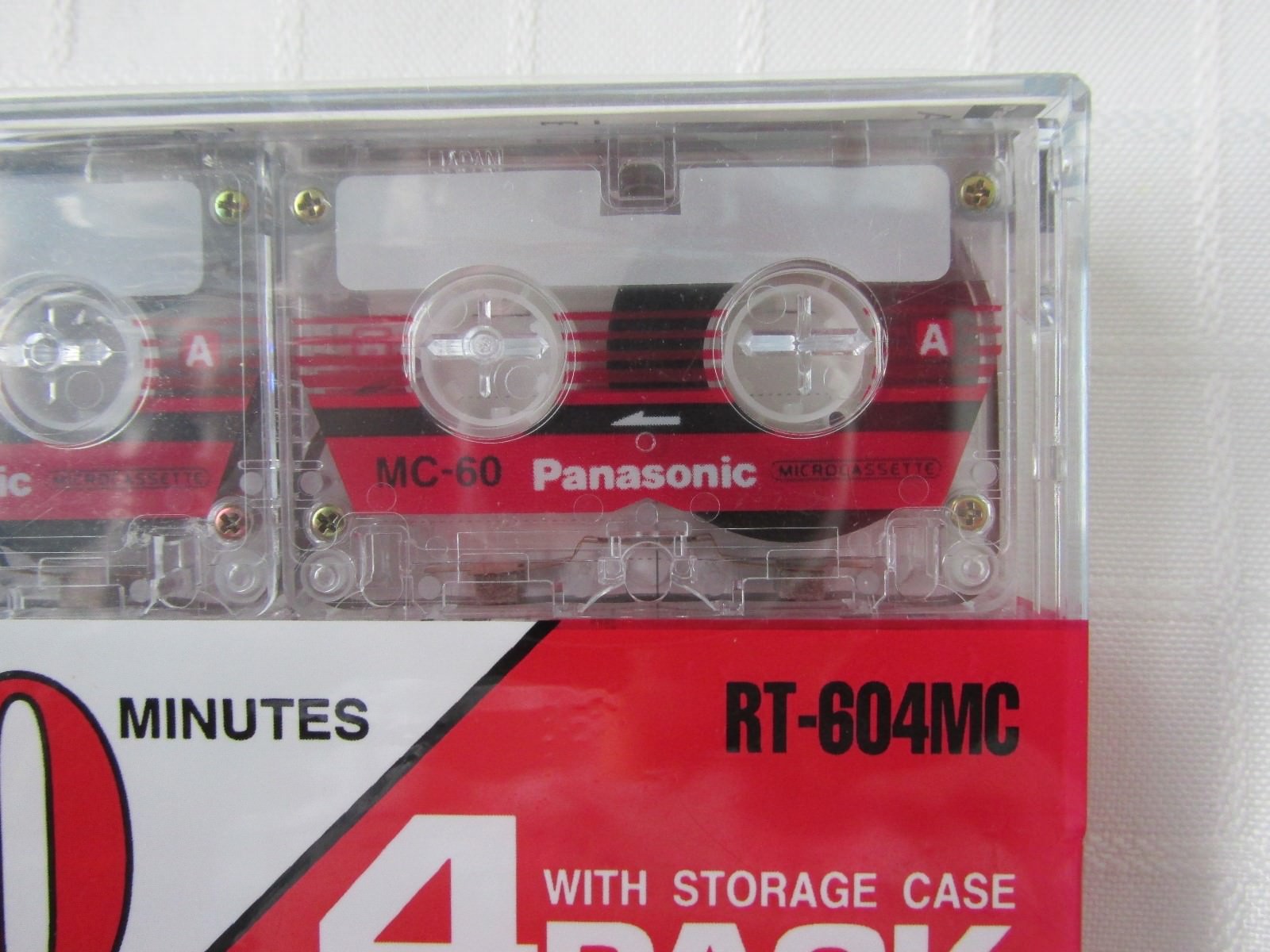 NIP TWO FOUR PACKS OF PANASONIC SIXTY MINUTE MINI RECORDING CASSETTES