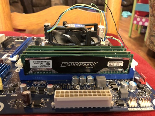 3570k CPU, 16gb DDR3 Crucial Ballistix W/BONUS Motherboard(with Issues READ!).