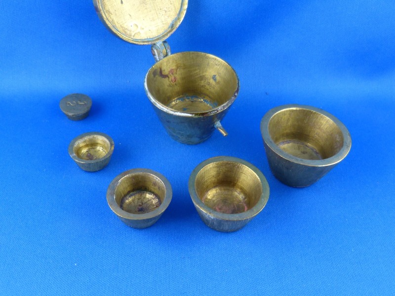 Vintage Bechergewichte / Apotheker Gewichte (Messing)