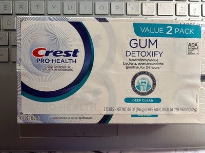 2 Crest Pro-Health Gum Detoxify & Restore Toothpaste  4.8oz Exp 12/26 LARGE SIZE